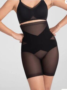 NEW IN PACKAGE Black HONEYLOVE Super Power Short Vamp Shapewear Plus 3X